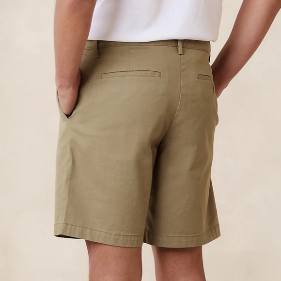 Banana Republic Mens Lived in Shorts 9" Khaki NWT - Picture 4 of 8